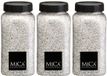 Mica Decorations decoratie stenen/granulaat - 3x - 650ml - wit