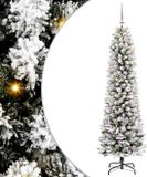 vidaXL Kunstkerstboom Wit 150 cm PVC en Metaal en Plastic