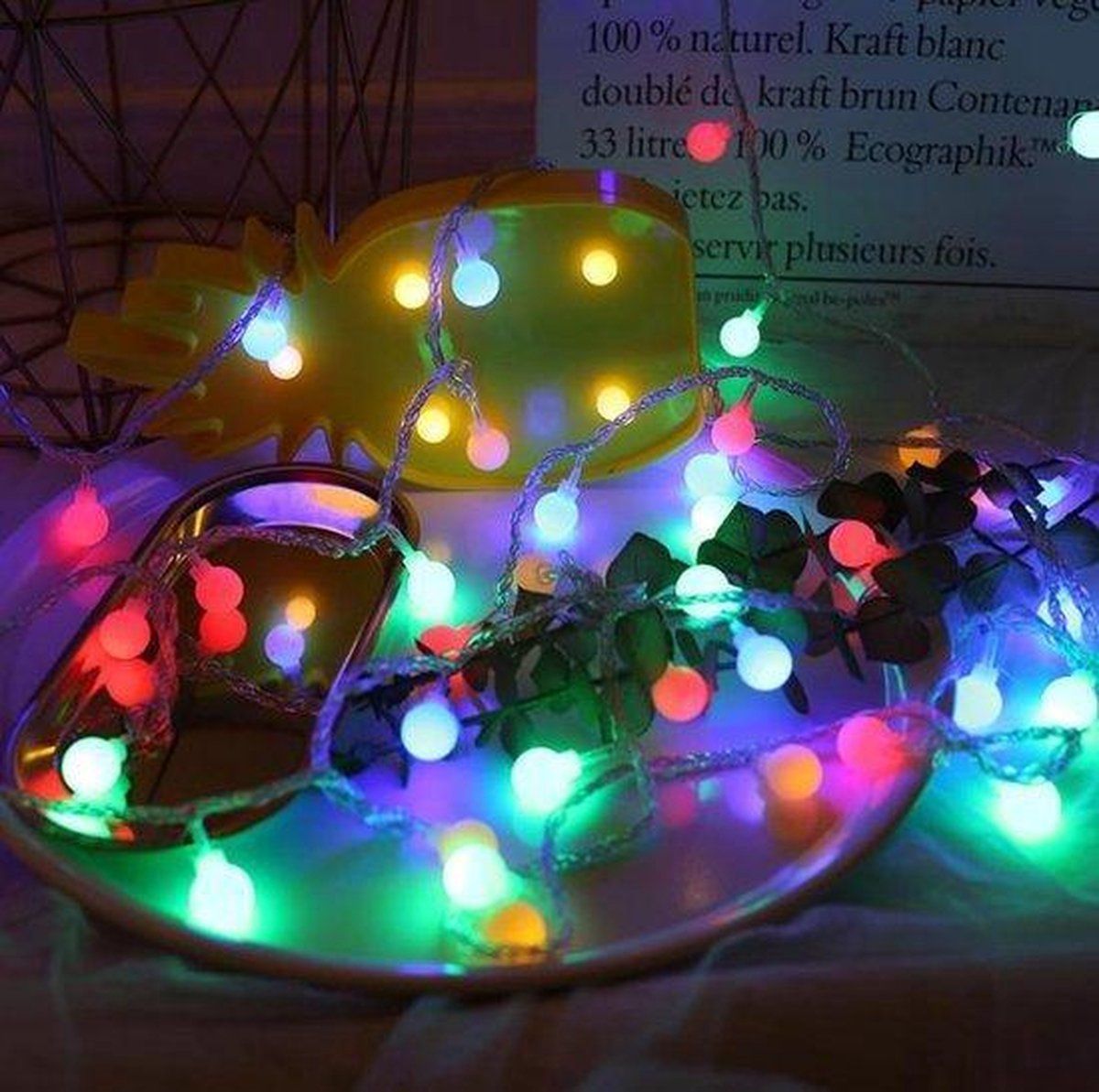Lupine LED Slinger Lichtjes - 5 Meter - 50 Kleine Lampjes - Multicolor - Incl Batterijen