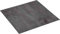 vidaXL Plancher auto-adhésif brun foncé et noir 30,5 x 30,5 cm