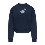ONLY KIDS ONLY GIRL sweater met backprint - donkerblauw