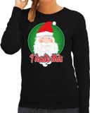 Shoppartners Bv Pull de Noël moche / sweat - I hate this - noir pour femmes - vêtements de Noël / tenue de Noël 2XL