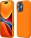 kwmobile telefoonhoesje geschikt voor Apple iPhone 16 Pro - Hoesje met siliconen coating - Smartphone case in fruitig oranje