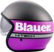 Blauer Pilot 4.0 Jethelm - Titaniummat/fuchsia - Maat L