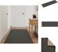 vidaXL Tapijtloper 80x250 cm sisal-look antracietkleurig