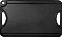 Merkloos Plaque de cuisson réversible en fonte (185 X 342 mm), poêle de barbecue rectangulaire portable avec poignée, ustensile de cuisine polyvalent pour plaques de cuisson et grill, noir