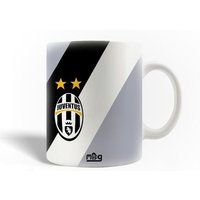 Juventus Keramische mok maniacase, voetbalclub logo zwart grijs en wit