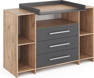 Vicco Oskar Commode – 143 x 100 cm XL met laden Antraciet/Sonoma