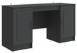 Bureau Noir 142,5 x 50 x 75 cm Bois traité