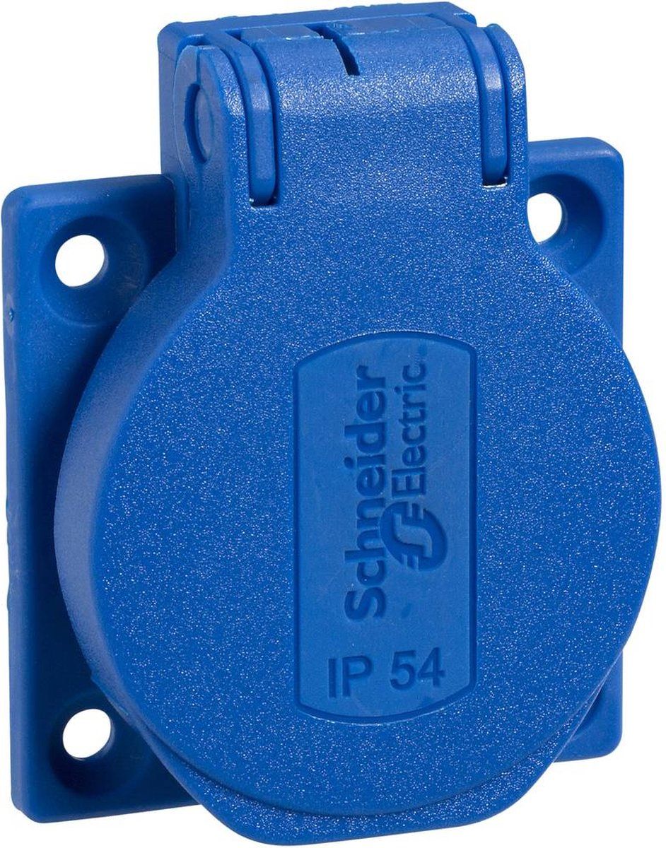 SCHNEIDER ELECTRIC PKS52B Inbouwcontactdoos IP54, IK08 Blauw