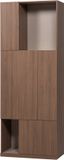 WOOOD Build Opbergkast 80 cm - Walnoot Fineer - Bruin - 215x80x41