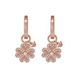 Emporio Armani Vrouwen Sterling Zilver knuffel sluiting oorbellen