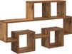 vidaXL Wandplank - Oud hout - 82 x 15 x 51 cm
