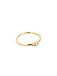SINGULARU - Trini Spark Ring - 925 sterling zilveren ring met 18 karaat vergulde afwerking