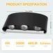 StarTech LED-wandlamp - WA1015 - 2 stuks - 6 W - IP65 - 3000 K (warm wit) - 6 lichtbundels - Zwart aluminium