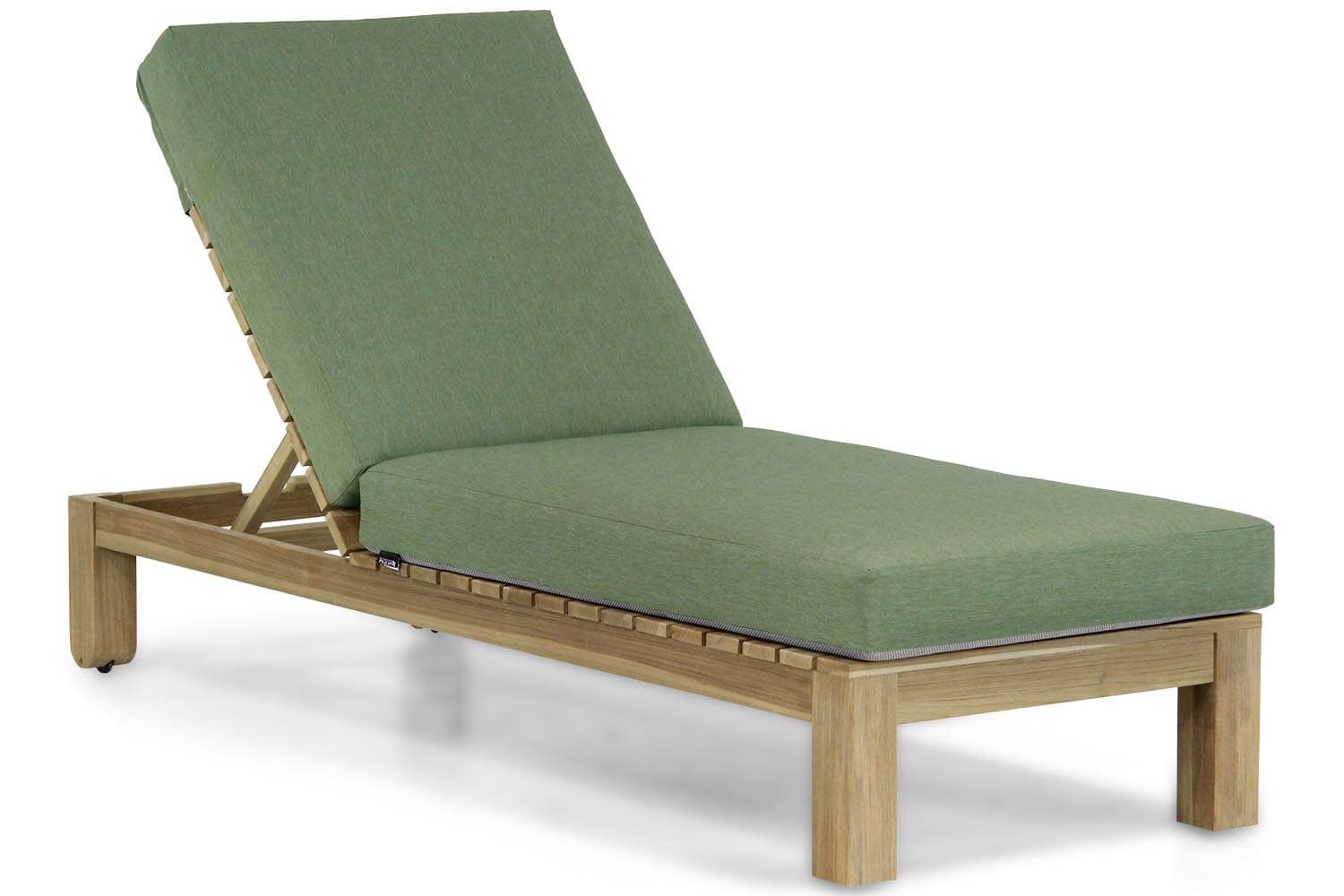 Santika Furniture Arlington Lounger met Green Kitsilano Kussen - 7423611354301