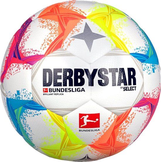 Derbystar Bundesliga Brillant Replica v22 Ball 1343X00022, Unisex, Veelkleurig, Maat 5