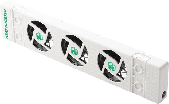 Heatbooster Radiator Ventilator - Single-set – Universeel - Geschikt voor standaard, smalle en enkelplaats radiatoren en convectoren - Magnetisch - Geruisloos - Ultrazuinig