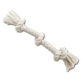 JACK AND VANILLA, Natuurlijk jute touw met 3 knopen voor interactieve spellen, licht en duurzaam, ideaal voor kleine en middelgrote rassen, 30 cm, natuurlijke kleur, model Revive Toys