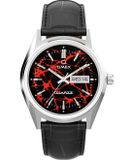 Timex Reissue TW2Y55700 Horloge - Leer - Zwart - Ø 38 mm