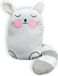 Sans marque Bouchon de porte en peluche, tampon de porte 1 kg - design amusant pour décoration élégante - Chat de bande dessinée blanc