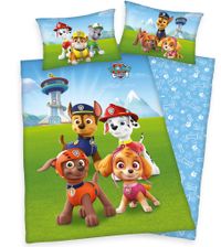 HERDING Paw Patrol dekbedovertrek set 160x210 cm, kussensloop 65x100 cm, katoen, meerkleurig