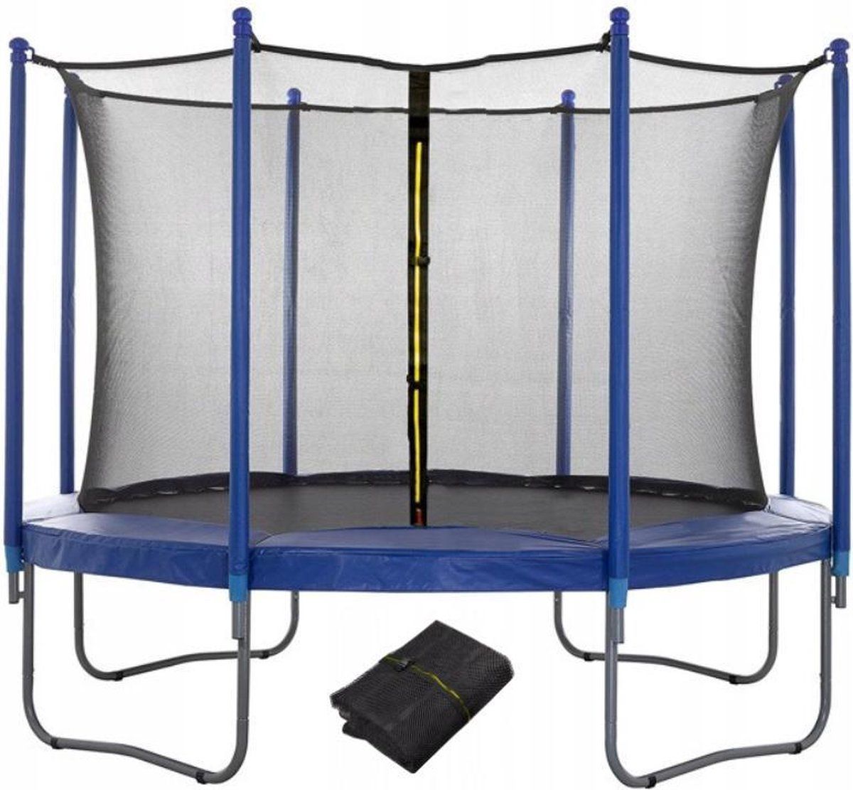 springos Veiligheidsnet trampoline | geschikt voor 8 palen | Ø396 cm | Zwart