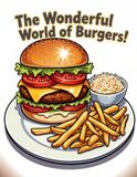 The Wonderful World of Burgers: A Coloring Book