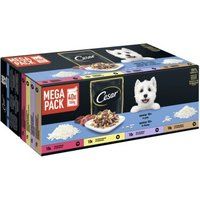 Cesar Mega Pack portiezakjes Senior 10+ in gelei 4 smaken 40x100g