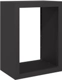 vidaXL Haardhoutrek - 60x40x80 cm - Staal - Zwart