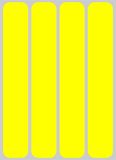 Quattroerre 16088 universele reflecterende strepen, neongeel, 25 x 150 mm, 4 stuks