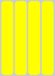 Quattroerre 16088 universele reflecterende strepen, neongeel, 25 x 150 mm, 4 stuks