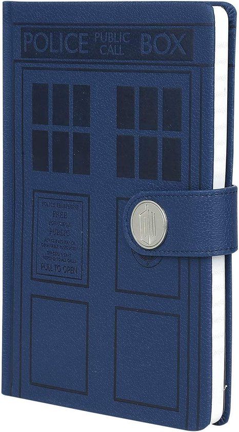 Doctor Who Notitieboek - A5 - Hardcover - Lijn - Blauw