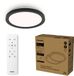 Philips Plafondlamp tout-en-un - 2-pack - Avec télécommande - 24W - Éclairage LED - Lumière blanc chaud à blanc froid ; 2700K à 6500K - 30 cm - Noir - Rond