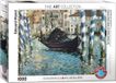 Het Eurographics De Dondel van Venetië [La Gondole de Venise] - Edouard Manet - 1000 stukjes Legpuzzel