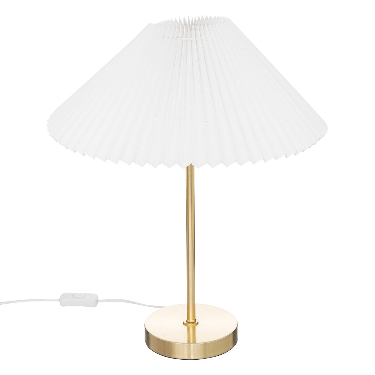 Atmosphera Tafellamp Jiling Ø37xH47cm - Wit/Goud