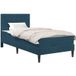 Maison Exclusive - Lit exclusif - Structure de lit avec matelas, bleu, 100 x 200 cm, en velours
