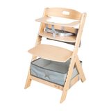 ROBA LIV UP Chaise haute - Dès 6 mois jusqu'à 70 kg - Organiseur inclus - Bois naturel