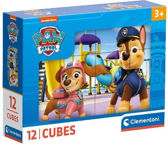 CUBI 12 - PAW PATROL Puzzel - 12 Stukjes - Blauw