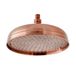 Hudson Reed Pommeau de douche - Design rétro – 30 cm – Cuivre satiné – Elizabeth