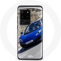 Maniacase Hoesje voor Samsung Galaxy S20 Ultra Formule 1 McLaren Auto Blauw
