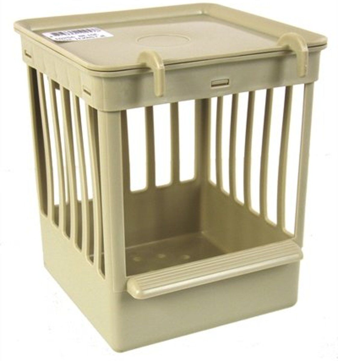 Fauna Plastic Nestkastje met Tralies - Beige - 11.5 x 11.5 x 13.5 cm