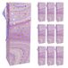 Idena 30383-10 - Fleszakjes Dot, 10 stuks, cadeauzakjes in de maat 12 x 9 x 35 cm, papieren zakjes in paars met gouden stippen