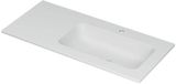 Wastafel INK Aspekt Wastafel Porselein Rechts met 1 Kraangat - 1000x450x15 mm - Mat Wit