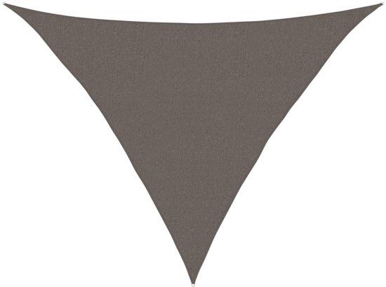 vidaXL Zonnezeil 160 g/m² 2,5x2,5x3,5 m HDPE Antracietkleurig