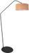 Anne Lighting Zwarte vloerlamp Zig Zag 4339ZW – 173 cm hoog, kurken kap Ø50 cm