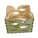 Petra's Bastel News 3-delige houten set voor theelichthouders vissen bestaande uit 2 kleine en 1 grote bouwset, hout, naturel, 28 x 19 x 5,5 cm