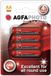 AGFAPHOTO Piles Zinc-AA, Blister de 4 pièces