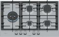 Bosch Serie 6 PCS7A5I90 Inox Encastré 75 cm Plaque de cuisson au gaz 5 foyer(s)