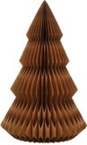 Mica Decorations Papieren Kerstboom - Opvouwbare Kunstkerstboom - H152 x Ø104 cm - Kerst Decoratie - FSC Mix - Bruin